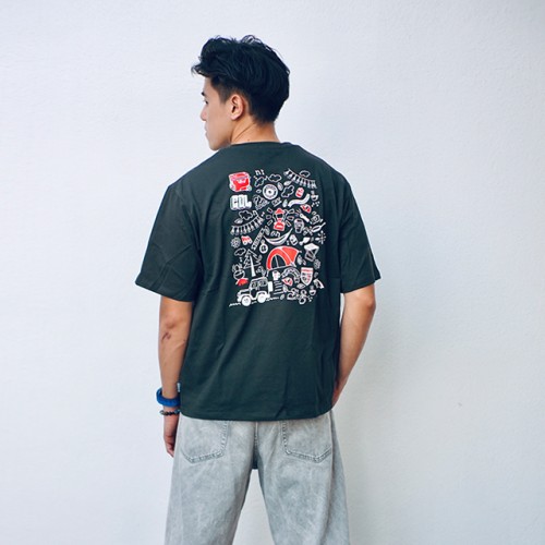 Coleman Camp Gear Unisex T-Shirt (Charcoal) (L Size)