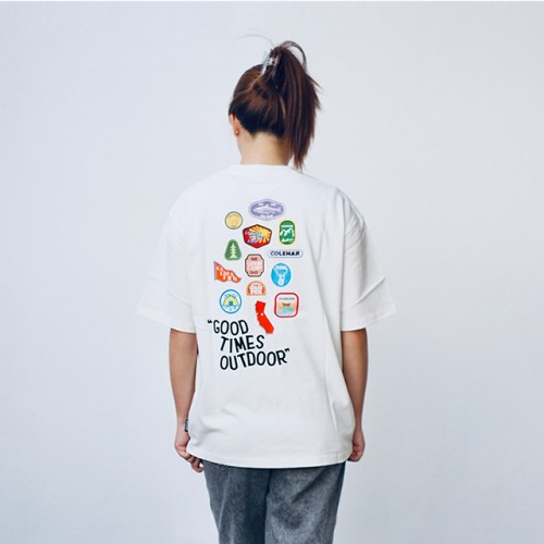 Coleman Good Times Unisex T-Shirt (White) (L Size)