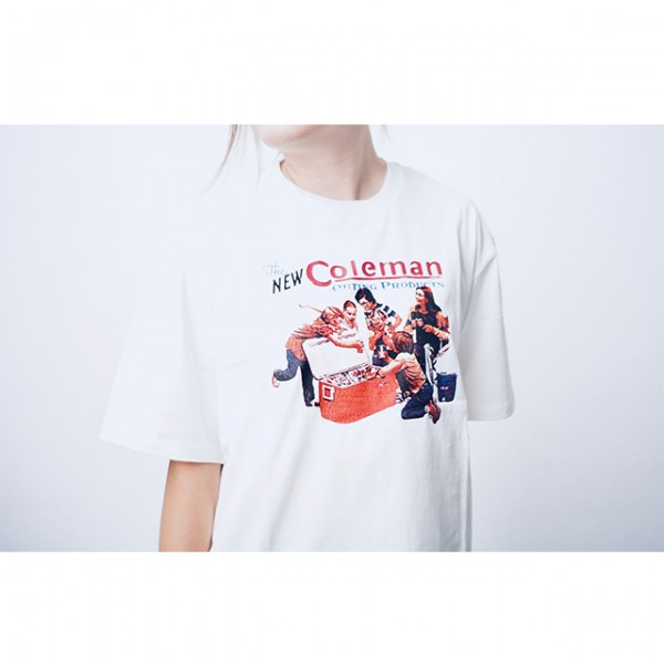 Coleman Cooler Unisex T-Shirt (XL Size) (White)