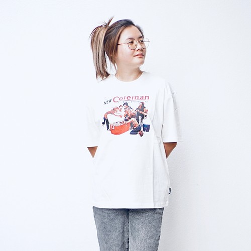 Coleman Cooler Unisex T-Shirt (L Size) (White)