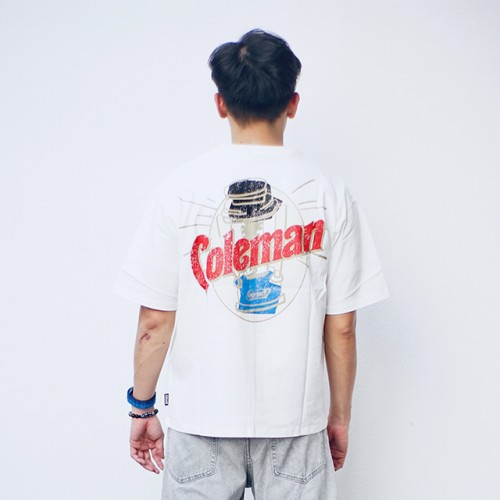 Coleman Vintage Lantern Unisex T-Shirt (White) (L Size)