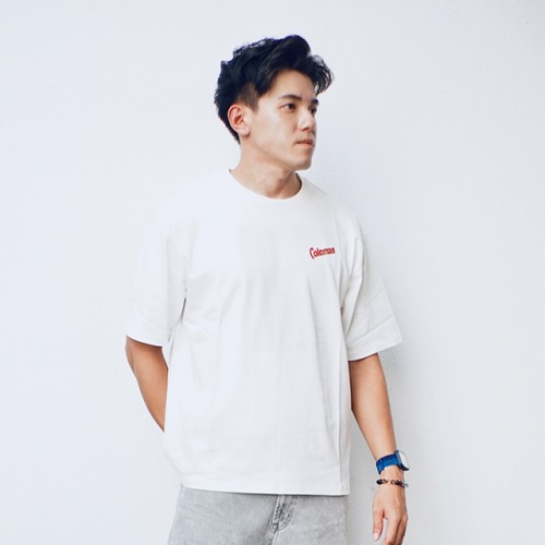 Coleman Vintage Lantern Unisex T-Shirt (White) (L Size)