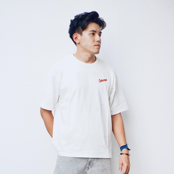 Coleman Vintage Lantern Unisex T-Shirt (White) (L Size)