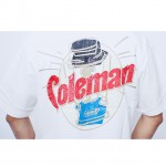Coleman Vintage Lantern Unisex T-Shirt (White) (L Size)