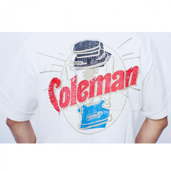 Coleman Vintage Lantern Unisex T-Shirt (White) (L Size)