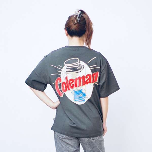 Coleman Vintage Lantern Unisex T-Shirt (Charcoal) (S Size)