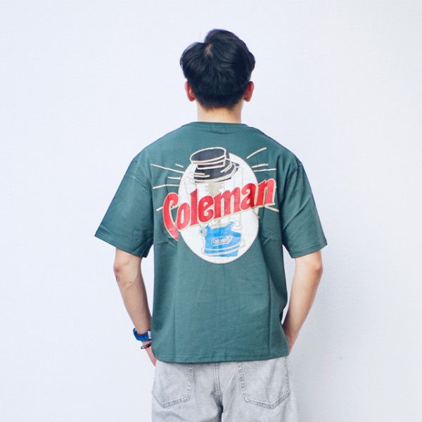 Coleman Vintage Lantern Unisex T-Shirt (Green) (S Size)