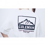 Coleman Mountain Print Unisex T-Shirt (White) (S Size)