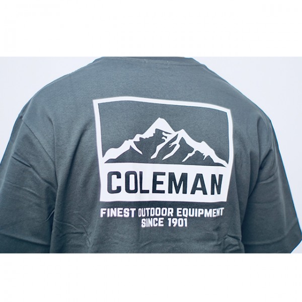 Coleman Mountain Print Unisex T-Shirt (Charcoal) (M Size)