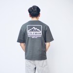 Coleman Mountain Print Unisex T-Shirt (Charcoal) (M Size)