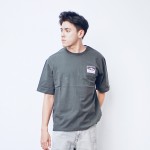 Coleman Mountain Print Unisex T-Shirt (Charcoal) (M Size)