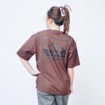 Coleman Mountain Print Unisex T-Shirt (Brown) (L Size)