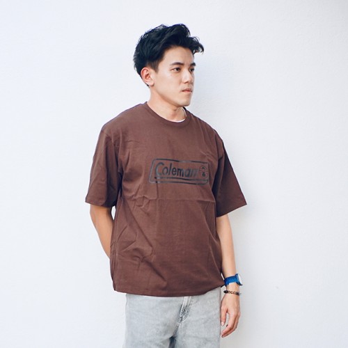 Coleman Logo Unisex T-Shirt (Brown) (L Size)