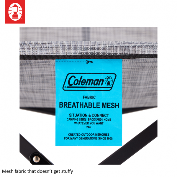 Coleman Lay Chair NX Mesh (Heather Gray) (EX)