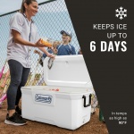 Coleman Classic Series 120QT  Marine Hard Cooler (White)