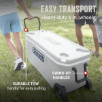 Coleman Classic Series 100QT Marine Wheeled Cooler (White) 
