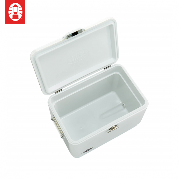 Coleman 54QT/51L 70th Limited Steel Belt Cooler (White) (EX)