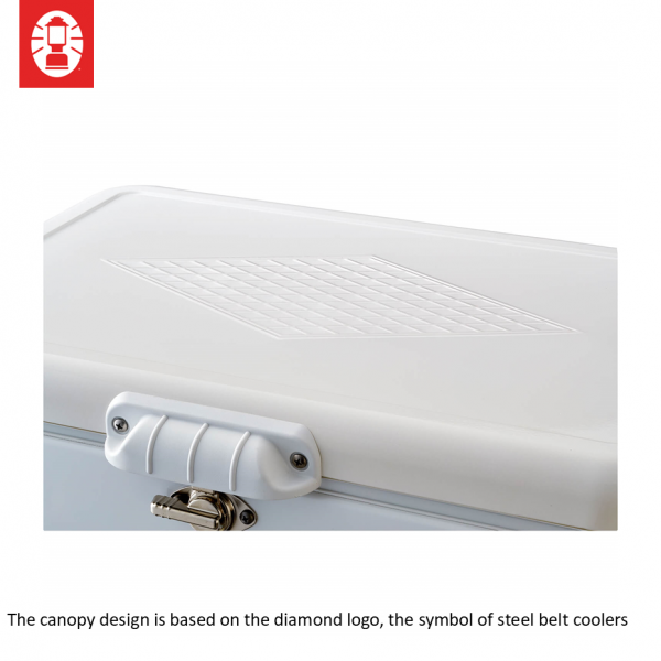 Coleman 54QT/51L 70th Limited Steel Belt Cooler (White) (EX)