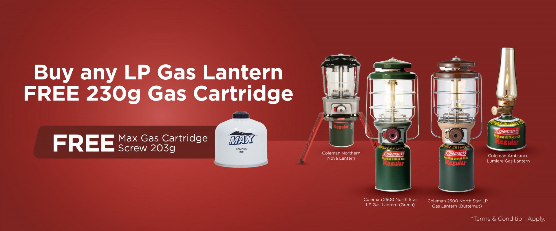 Buy LP Gas Lantern FREE 230g