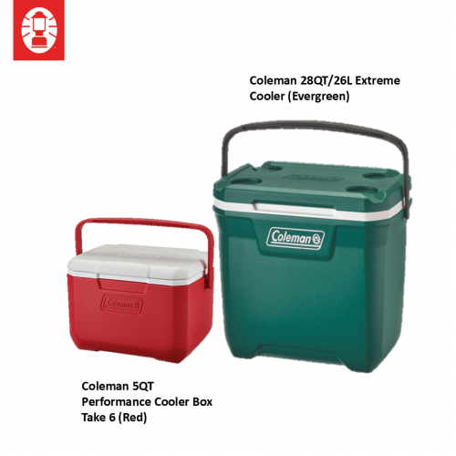 Coleman 28QT/26L Extreme Cooler (Evergreen) Bundle