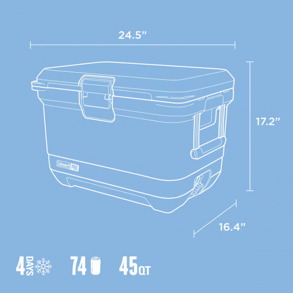 45QT COLEMAN PRO HARD COOLER