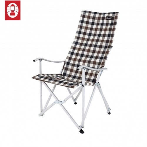 Coleman Deluxe Relax Chair - Brown Check